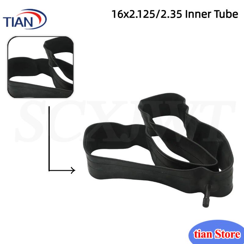 Mountain Biking Tube - Dętka z gumy butylowej 16x2.125/2.35 z