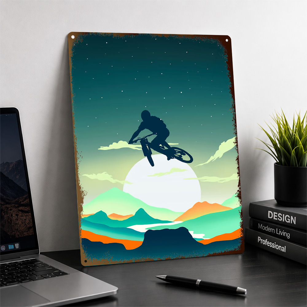 Teksturowany plakat z motywem  – Mountain Biking Europe recenzja i cena